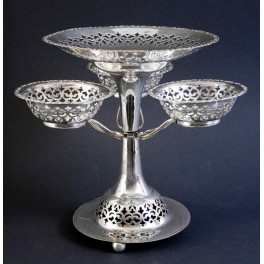 Centrotavola in silver plated
