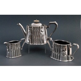 Servizio da tè in silver plated